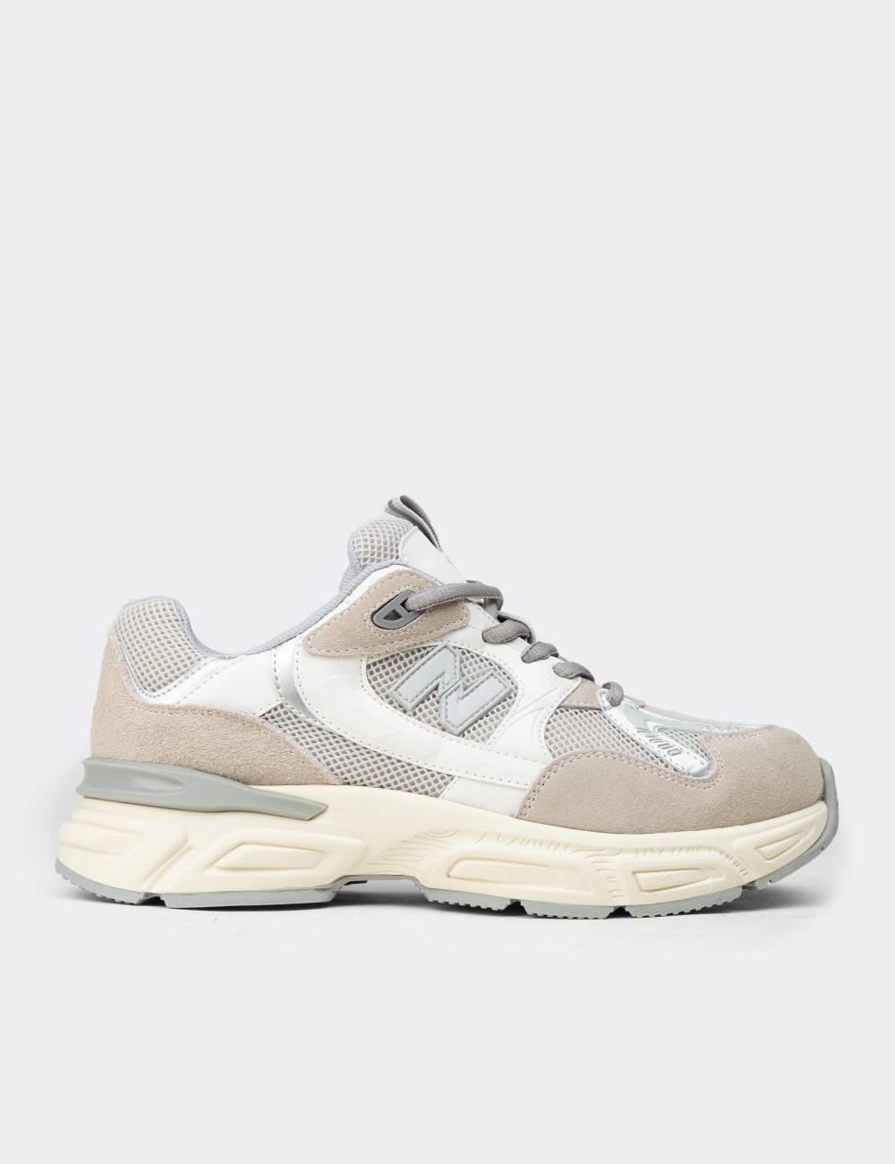 Women's Gray Sneakers - K1153ZGRIC01