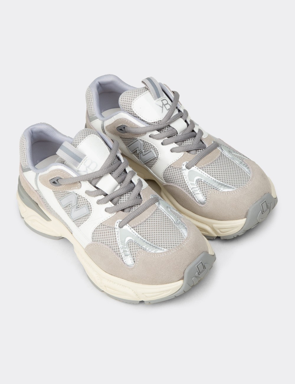 Women's Gray Sneakers - K1153ZGRIC01