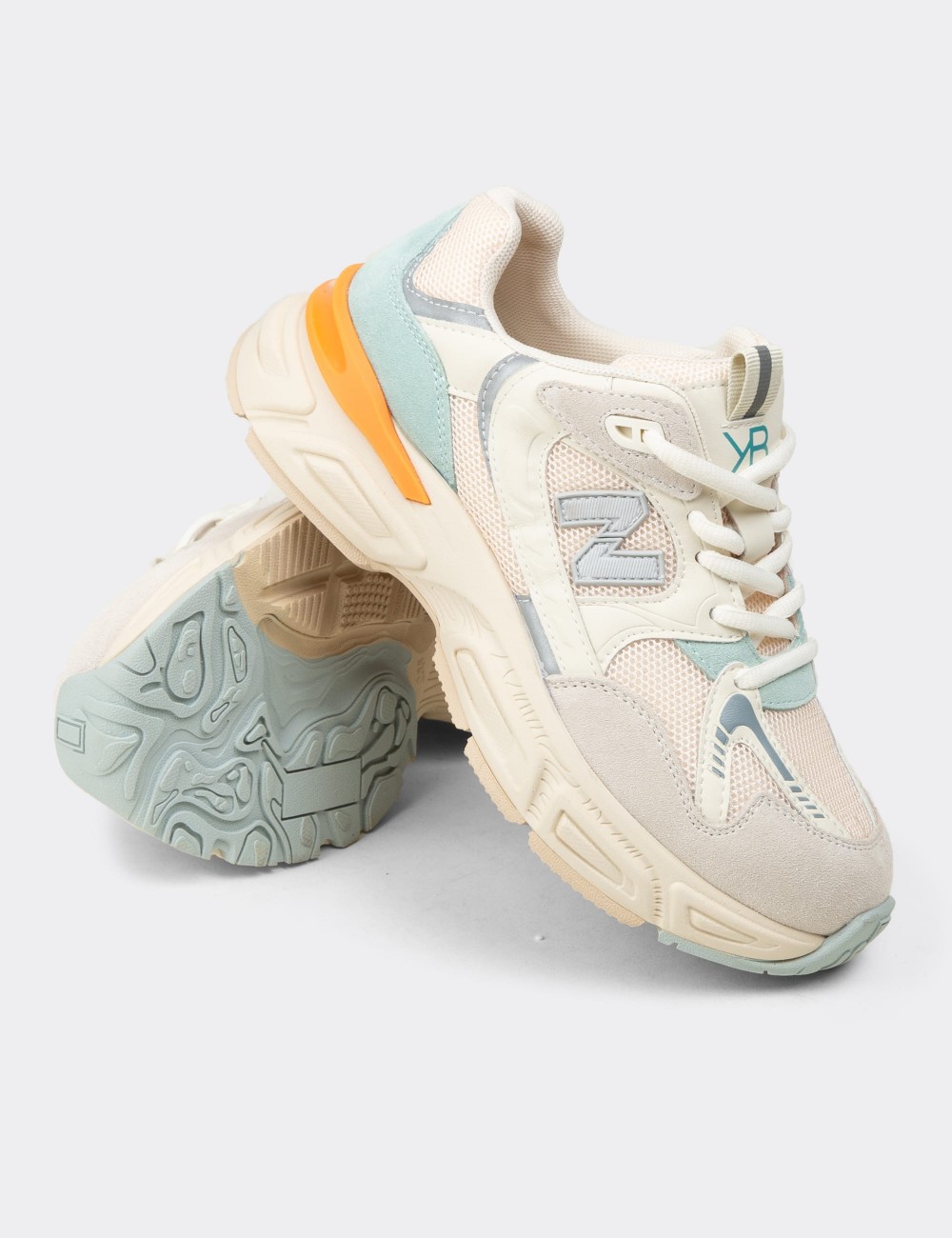 Women's Beige Sneakers - K1153ZBEJC01