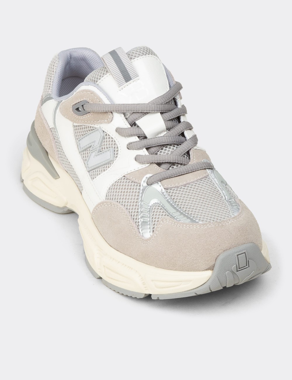 Women's Gray Sneakers - K1153ZGRIC01