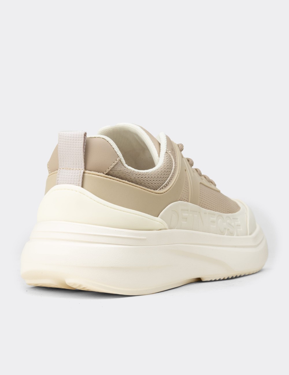 Men's Beige Sneakers - 26538MBEJE01