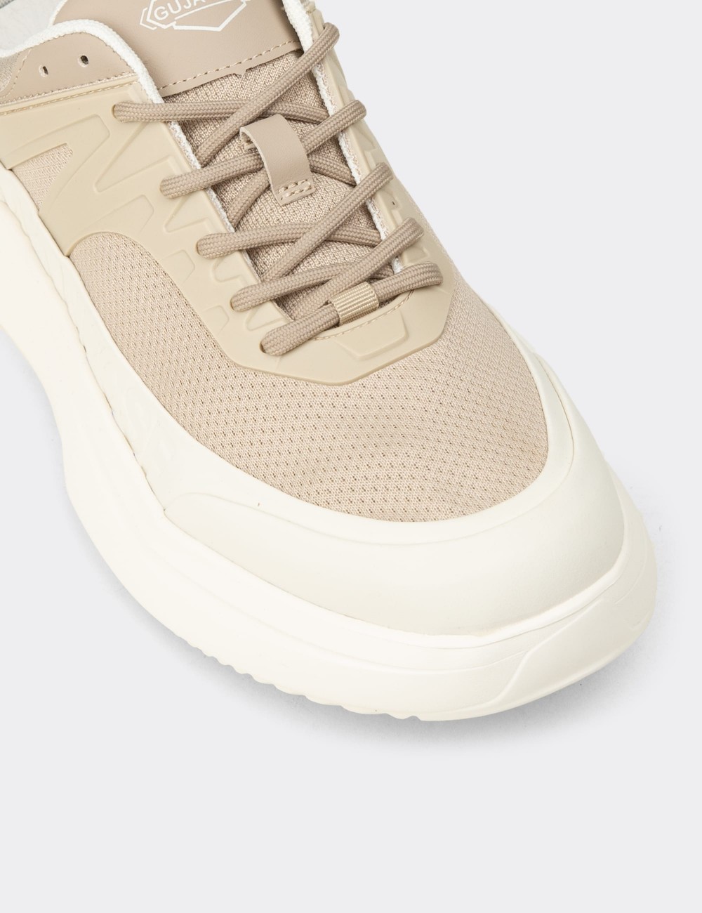 Men's Beige Sneakers - 26538MBEJE01