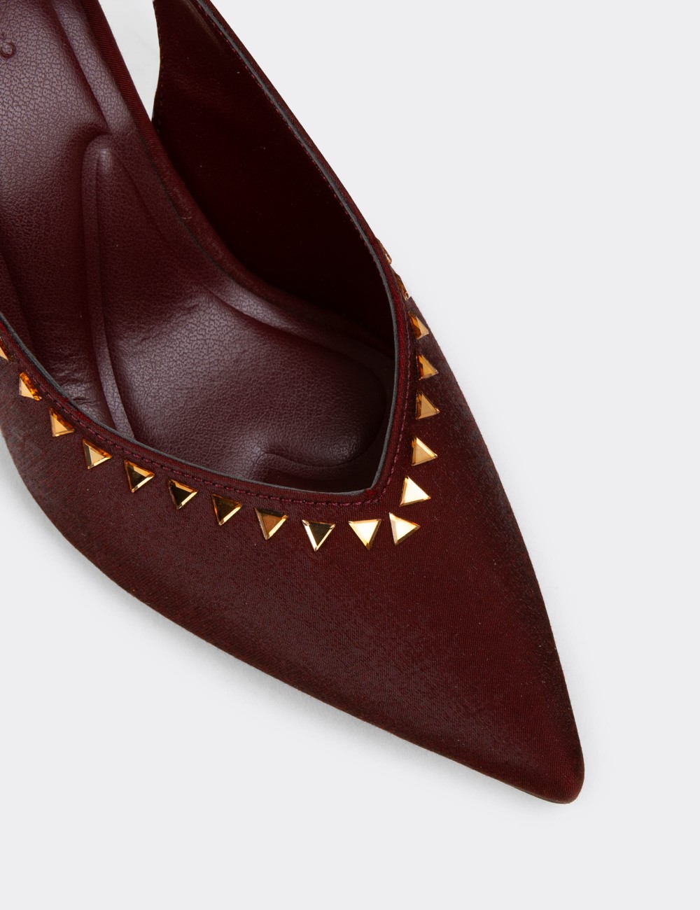 Women's Burgundy Slingback Heels - K3117ZBRDC01