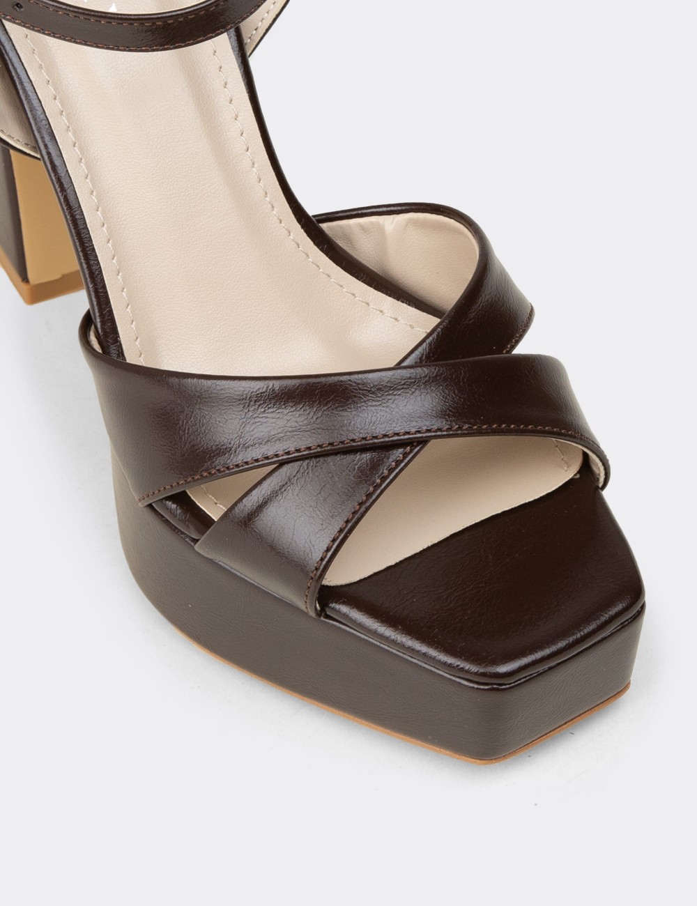 Women's Brown Evening Heels - SM210ZKHVM02