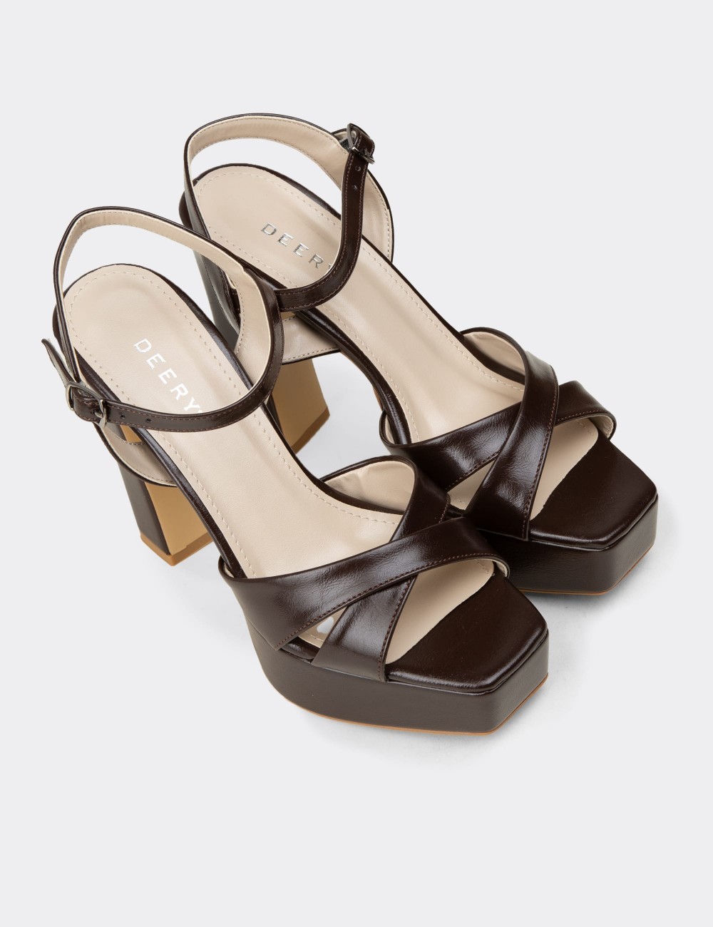 Women's Brown Evening Heels - SM210ZKHVM02