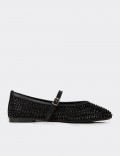 Women's Black Mary Jane Flats
