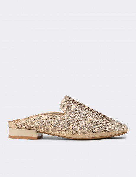 Women's Beige Mule