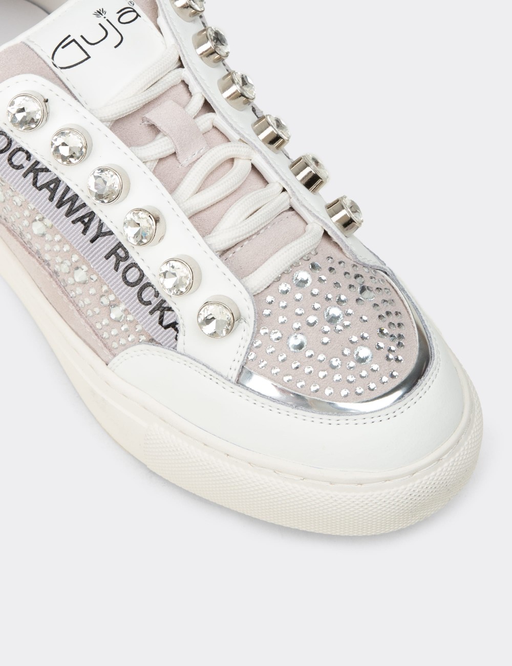 Women's White Leather Sneakers - 26273ZBYZC01