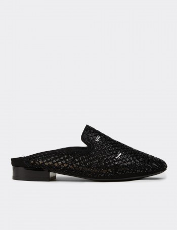 Women's Black Mule