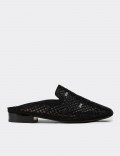 Women's Black Mule