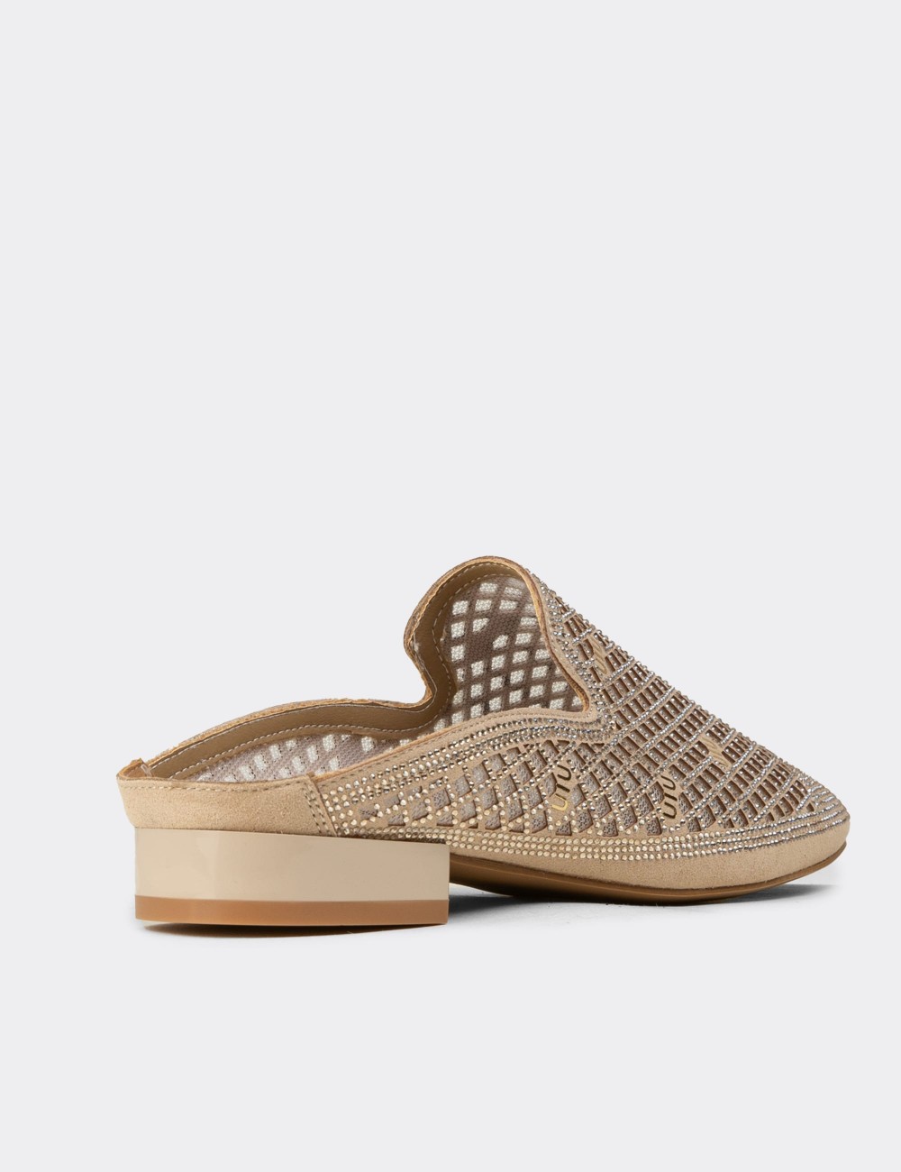 Women's Beige Mule - 26467ZBEJC01