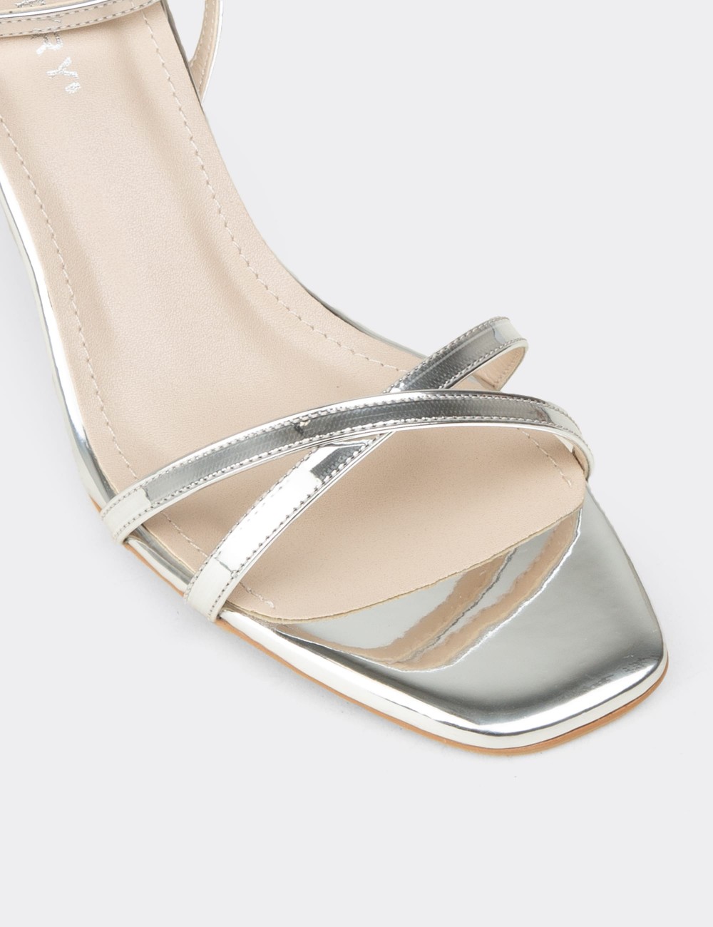 Women's Silver Evening Heels - SM220ZGMSM01
