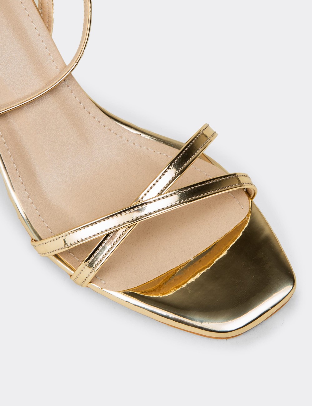 Women's Gold Evening Heels - SM220ZALTM01