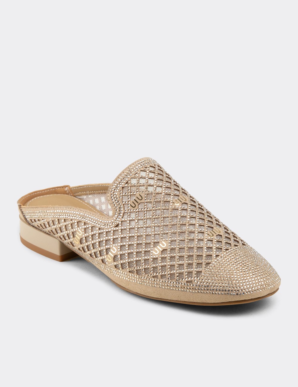 Women's Beige Mule - 26467ZBEJC01