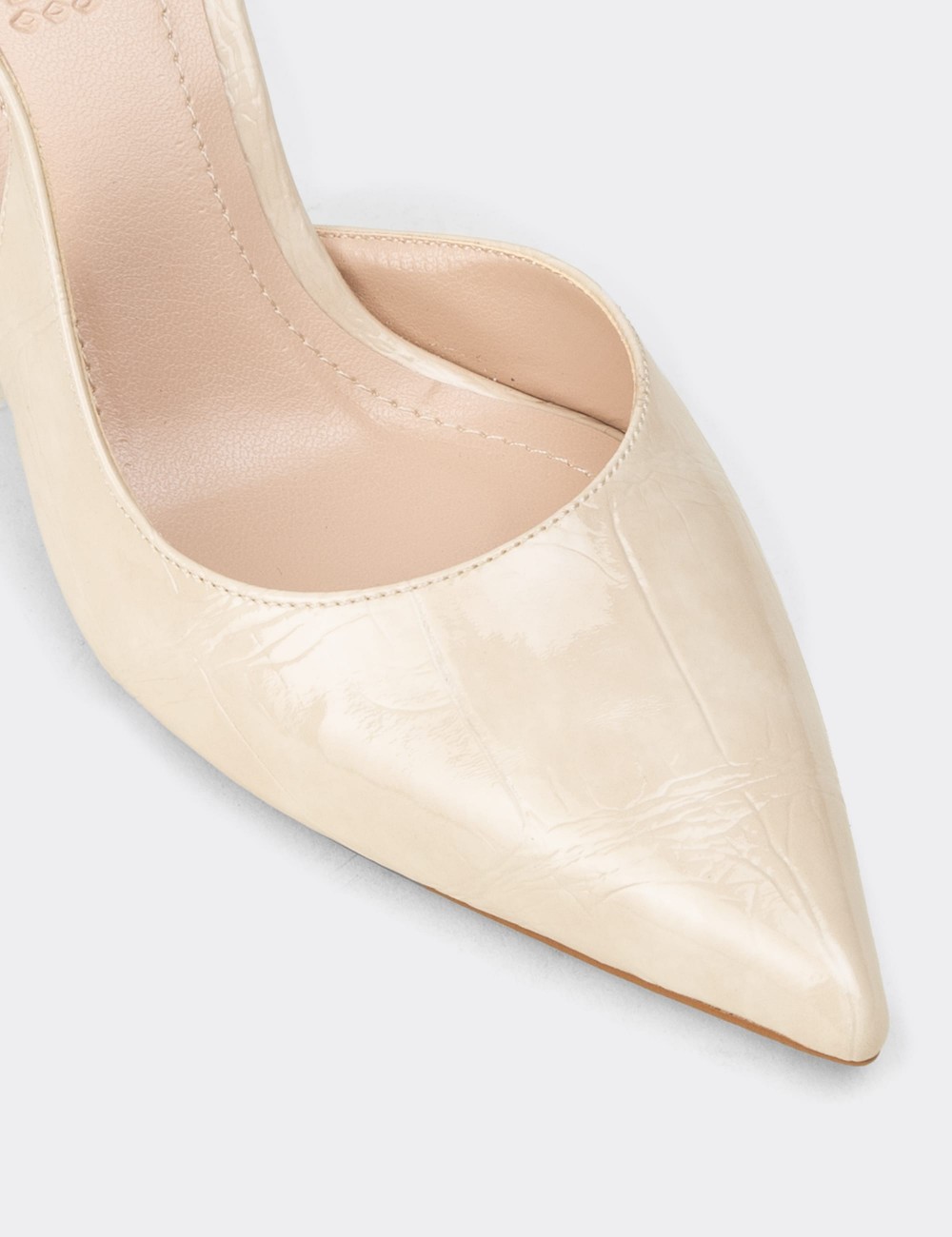 Women's Beige Slingback Stiletto Heel - K1025ZBEJM01