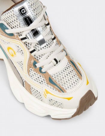 Women's Chunky Yellow Sneakers