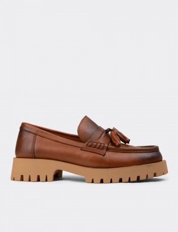 Women's Brown Leather Marin Loafer