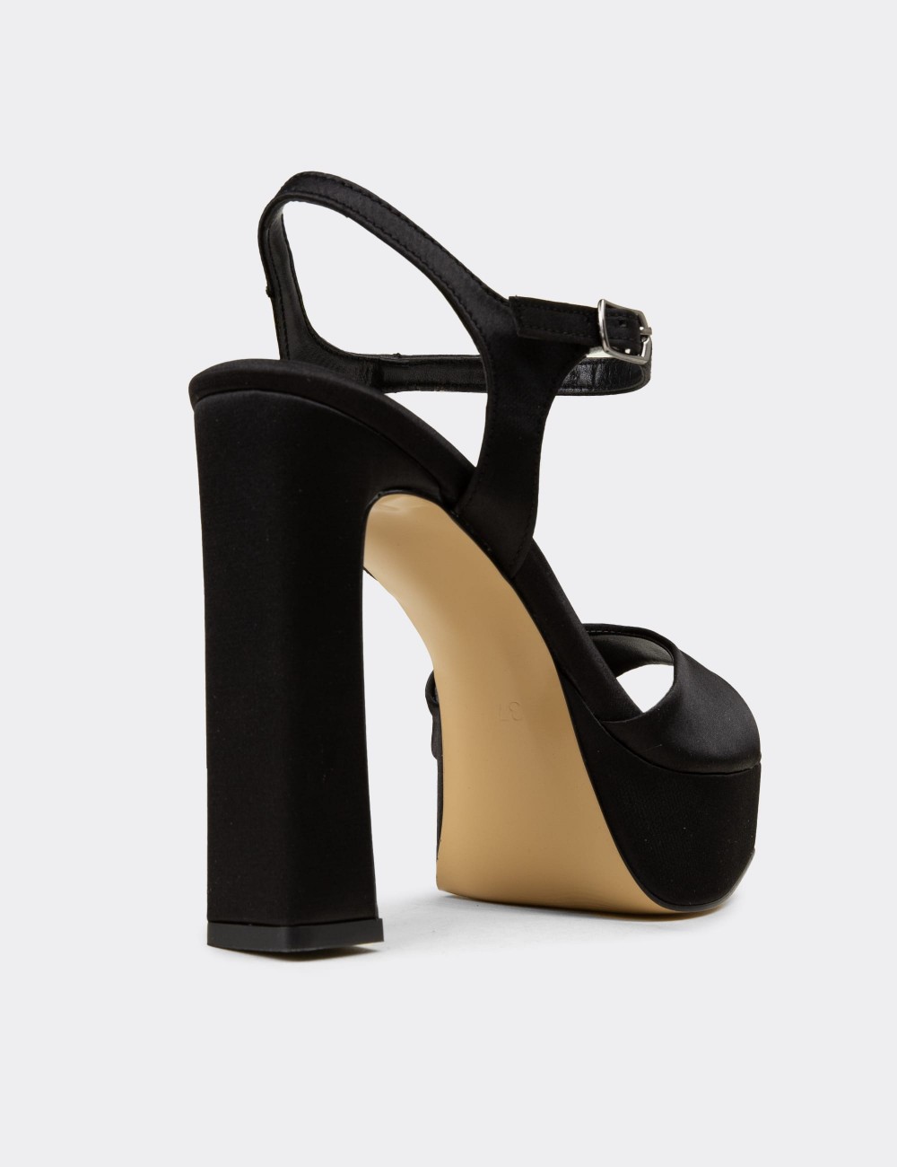 Women's Black Evening Platform Heel - SM203ZSYHM03