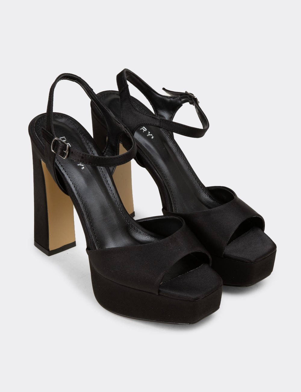 Women's Black Evening Platform Heel - SM203ZSYHM03