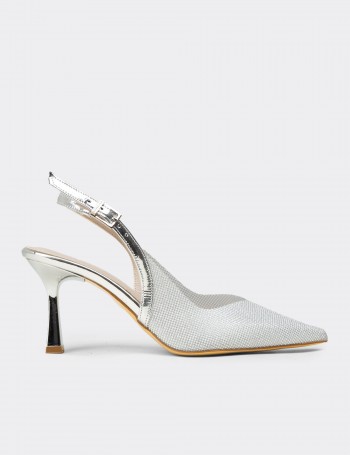 Women's Silver Slingback