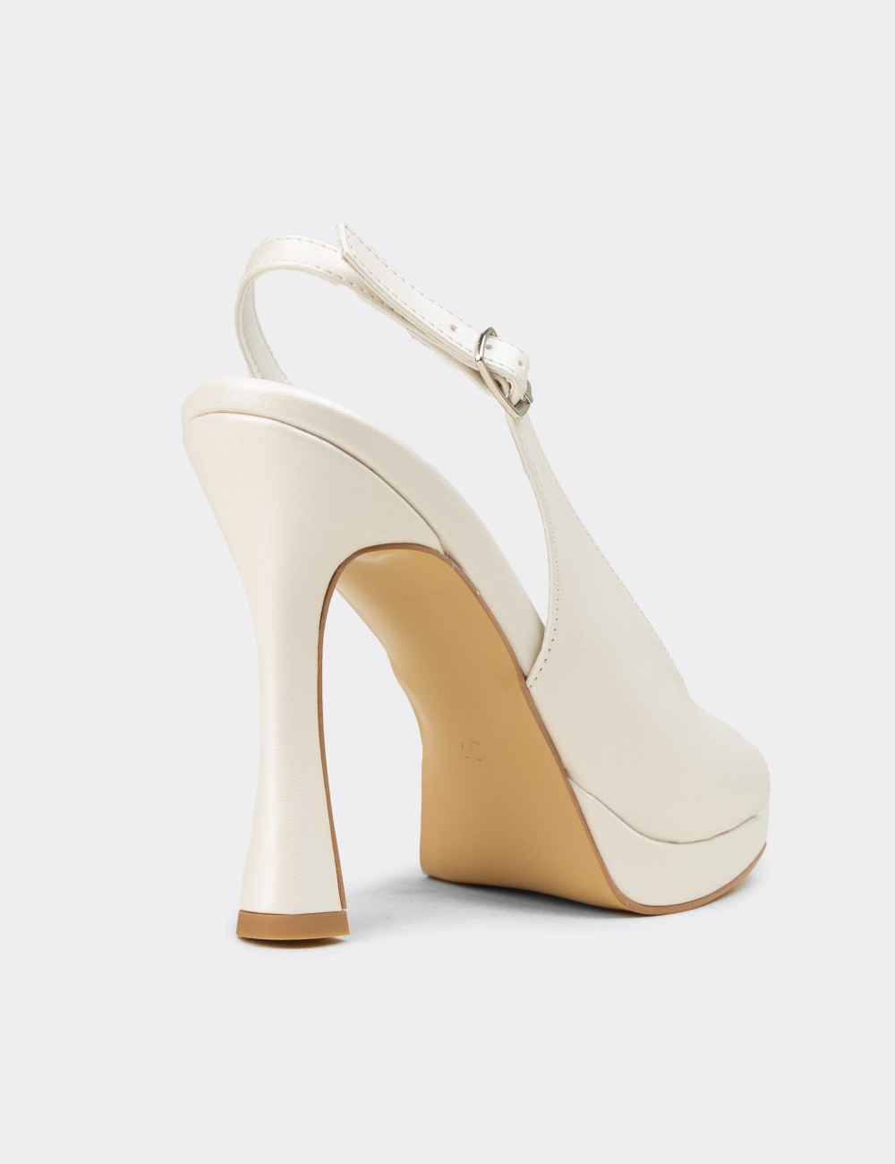 Women's Gold Platform Heel for Evening Wear - SM135ZSDFM01