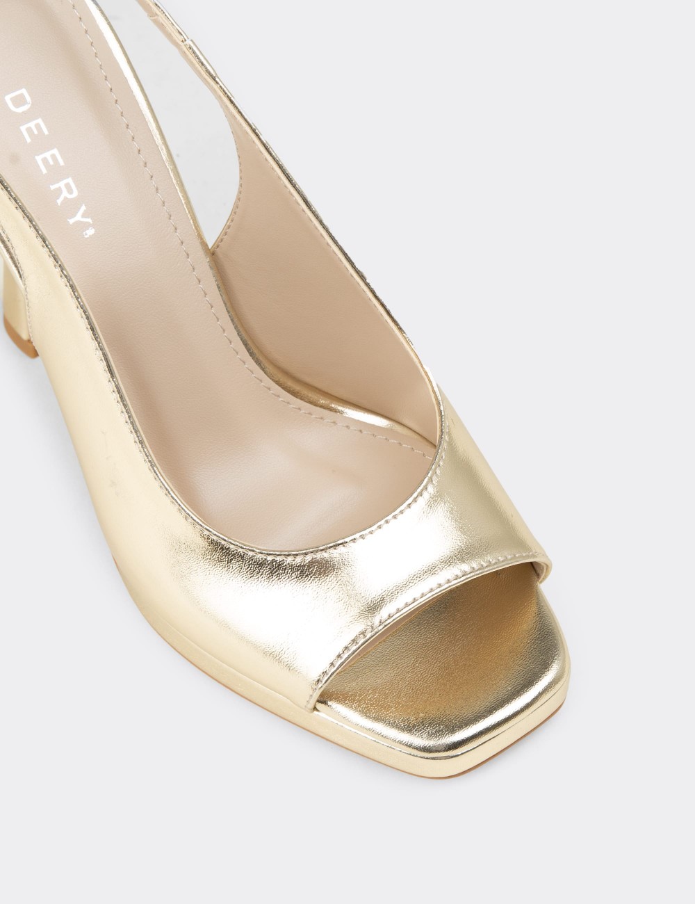 Women's Gold Platform Evening Heels - SM135ZALTM01