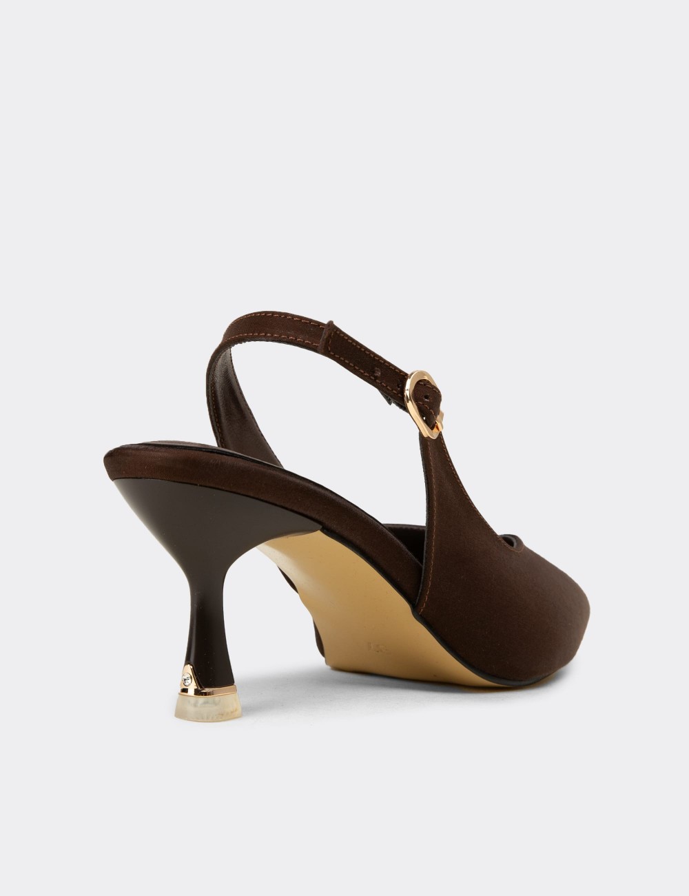 Women's Brown Slingback Pumps - K3022ZKHVM01
