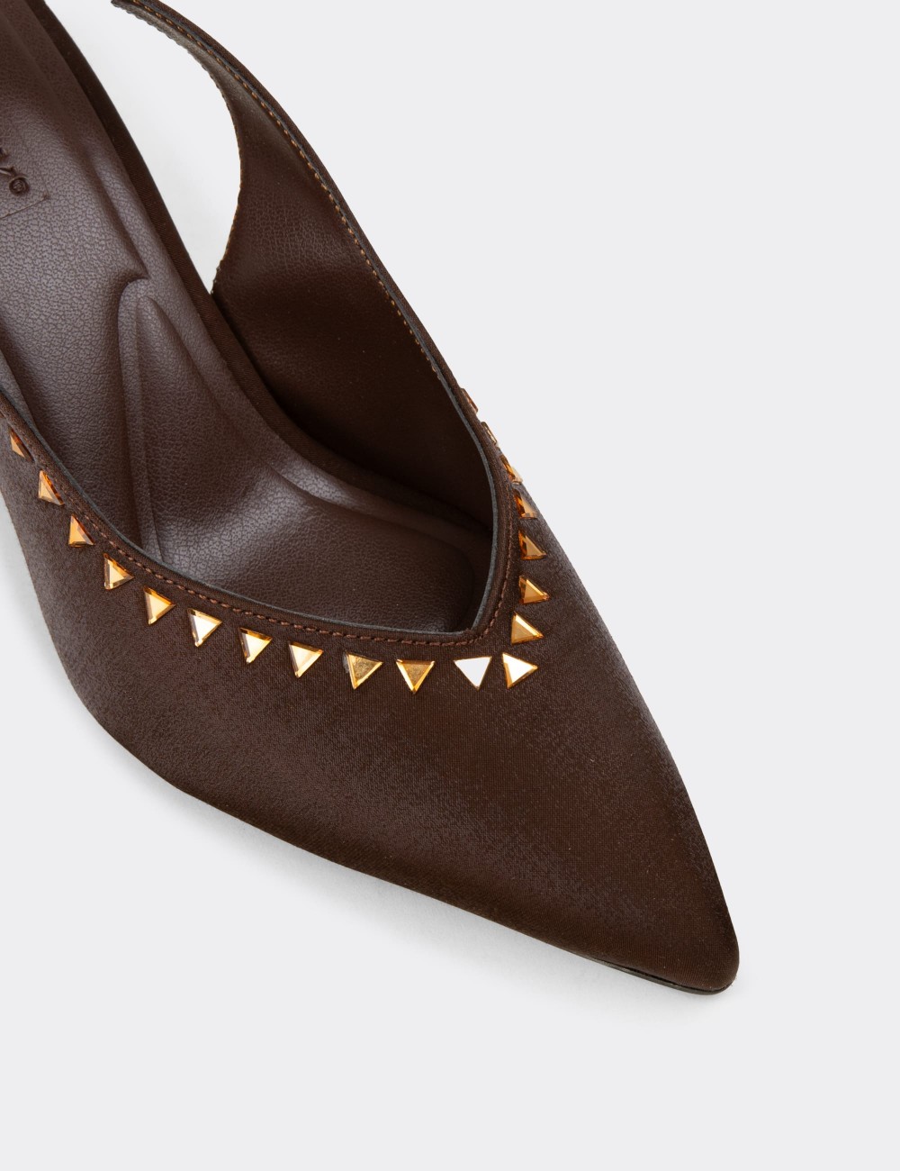 Women's Brown Stiletto Heels - K3117ZKHVC01
