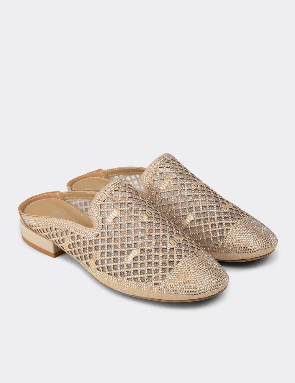 Women's Beige Mule - 26467ZBEJC01