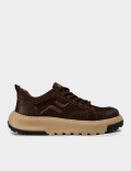 Men's Brown Suede Sneakers