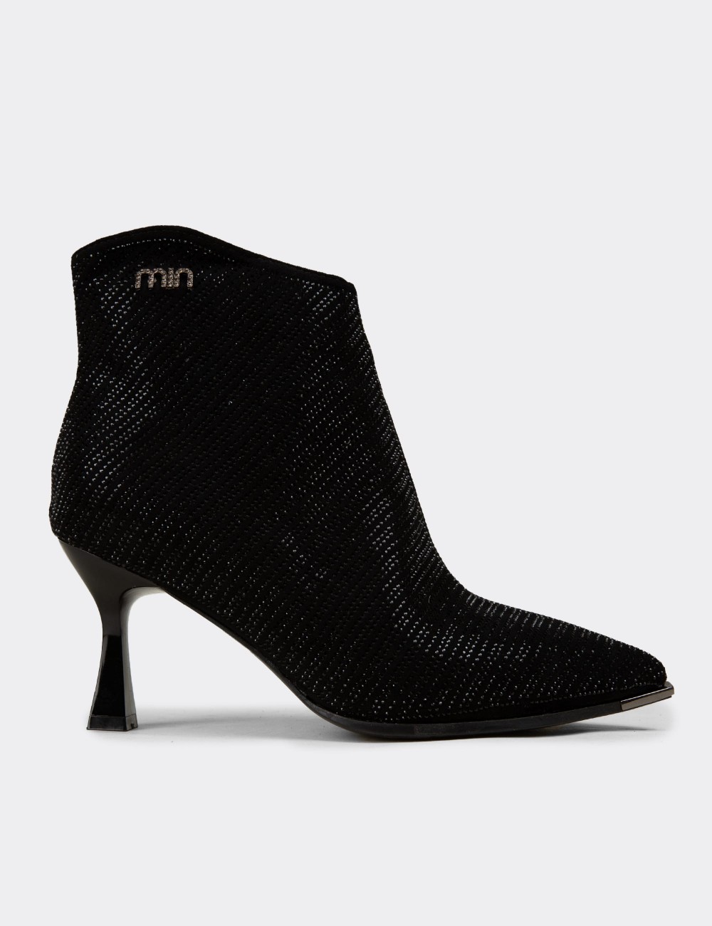 Women's Black Ankle Boots - 26416ZSYHC01
