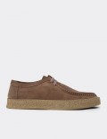Men's Sandstone Suede Leather Lace-up Shoes
