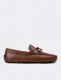 Men's Tan Leather Moccasins