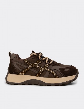 Female Brown Sneakers