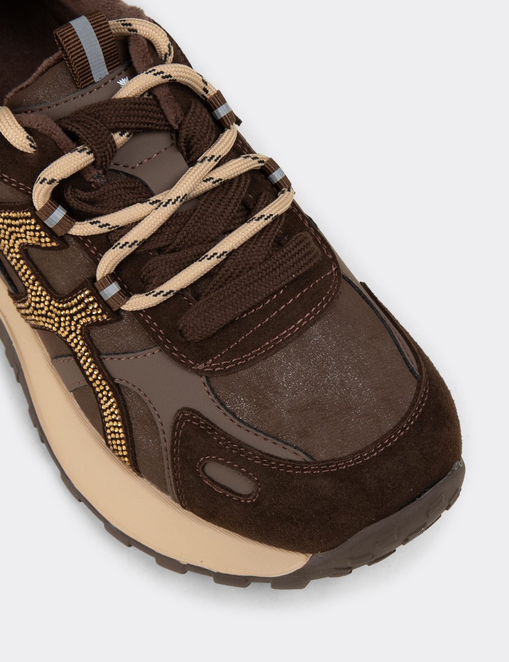 Female Brown Sneakers - 26K31ZKHVC01
