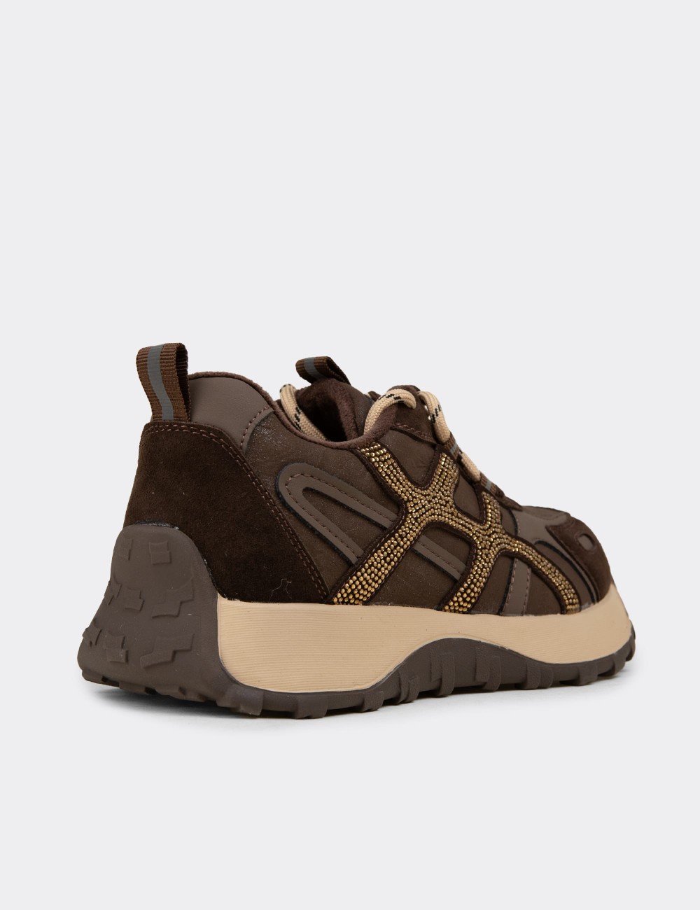Female Brown Sneakers - 26K31ZKHVC01