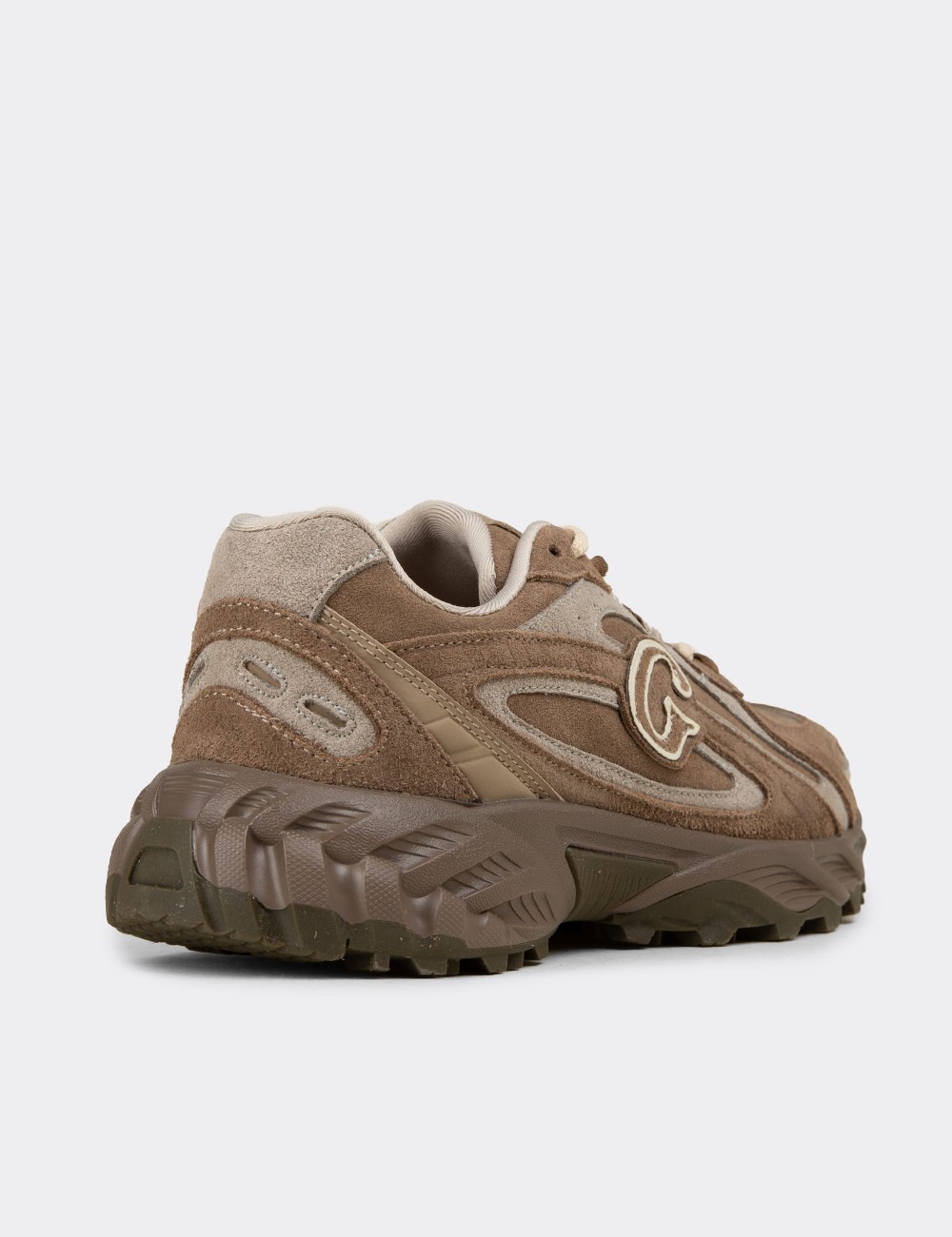 Women’s Beige Suede Leather Sneakers - 26368ZBEJZ01