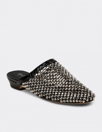 Women's Black Mule
