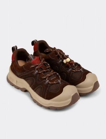 Women's Brown Suede Trainers