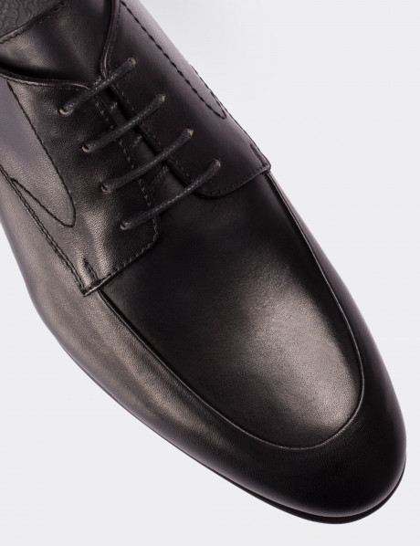 Black  Leather Classic Shoes