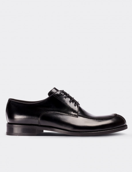 Black  Leather Classic Shoes