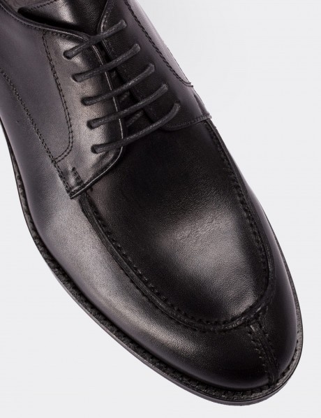 Black  Leather Classic Shoes