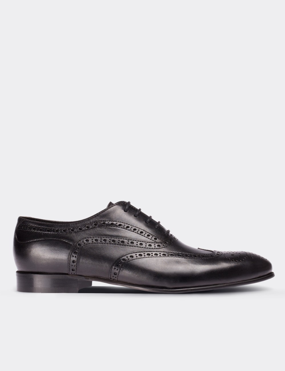 Black  Leather Classic Shoes - 01511MSYHM01