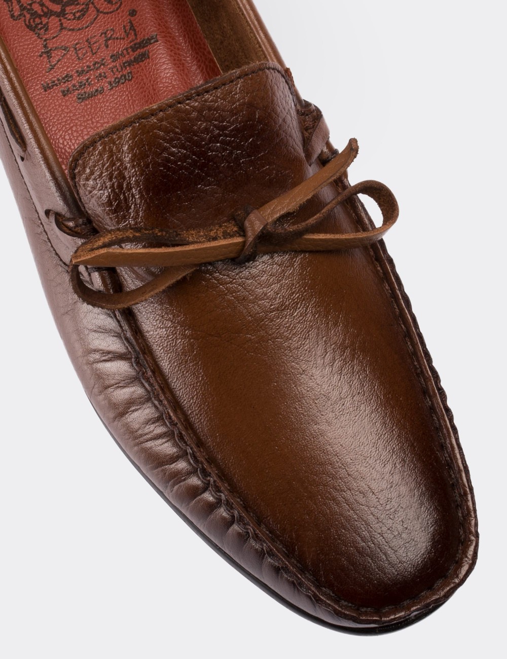 Brown  Leather Driving Shoes - 01647MKHVC03