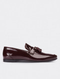 Burgundy Patent Leather Loafers
