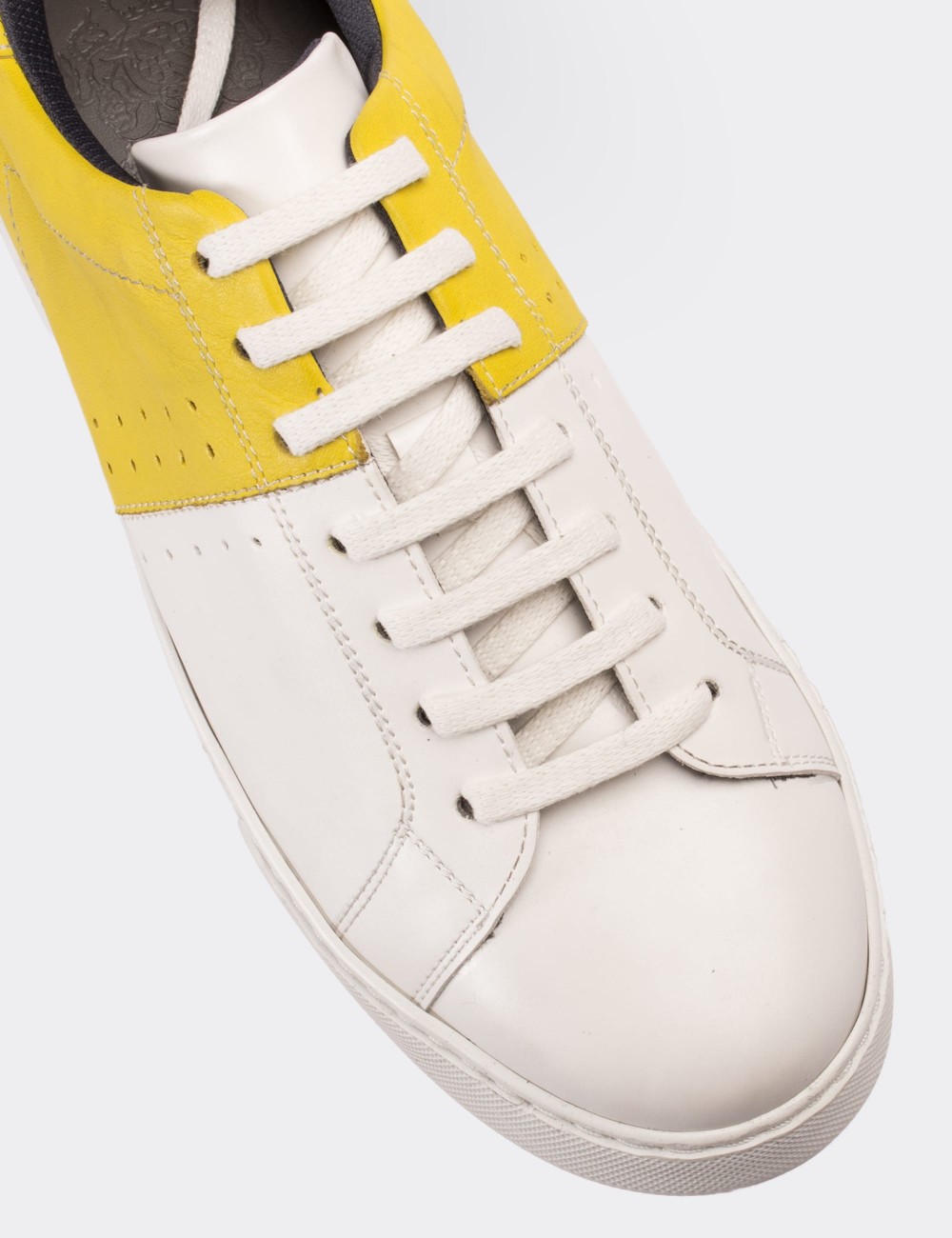 Yellow Leather Sneakers - Deery