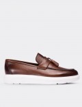 Tan  Leather Loafers