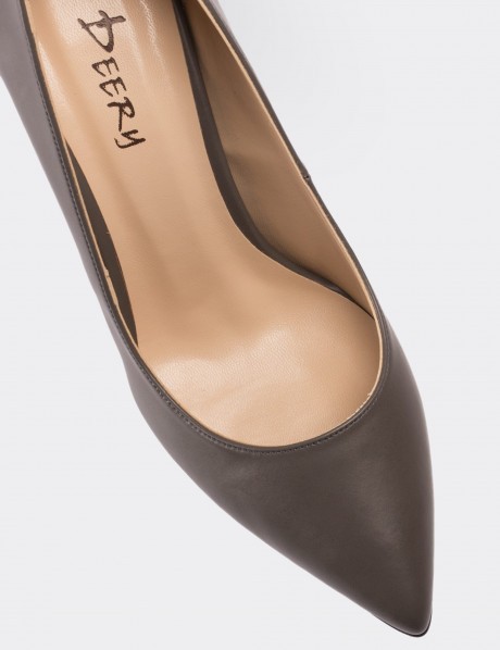 Gray Stiletto Pump