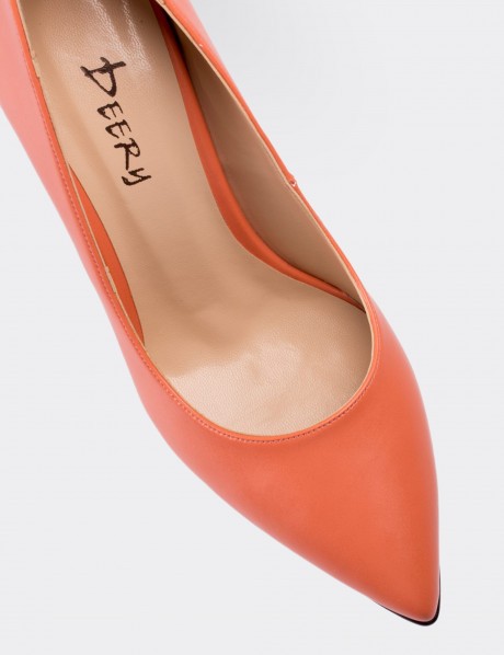 Orange Stiletto Pump