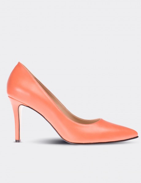Orange Stiletto Pump